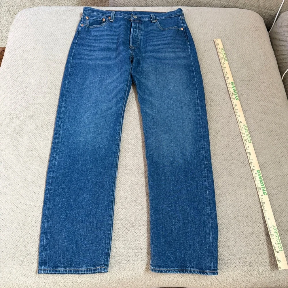 Vintage 2000s Levis 501 Original Fit Straight Leg Blue Jeans Mens 34x32 NWT